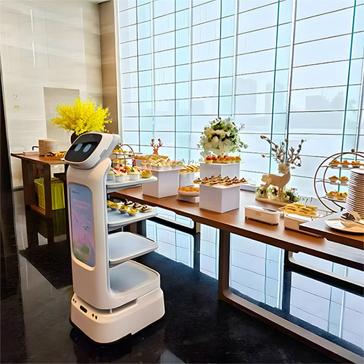 restaurant robot,robot delivery food in restaurant,food delivery robot restaurant